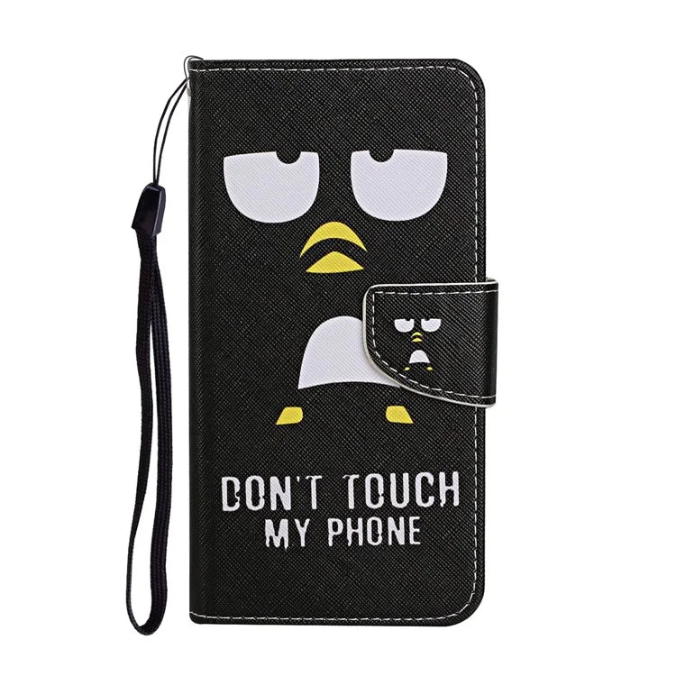 For iPhone 16 Plus Case Pattern Printing Protective Leather Folio Phone Cover