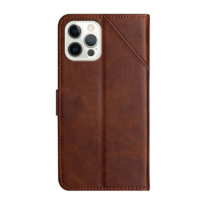 For iPhone 16 Pro Max Leather Case Line Pattern Wallet Phone Cover