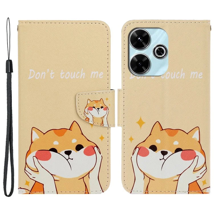 For Xiaomi Redmi 13 4G / 13 5G Case Pattern Printing Protective Leather Folio Phone Cover