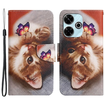 For Xiaomi Redmi 13 4G / 13 5G Case Pattern Printing Protective Leather Folio Phone Cover