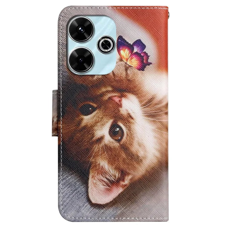 For Xiaomi Redmi 13 4G / 13 5G Case Pattern Printing Protective Leather Folio Phone Cover