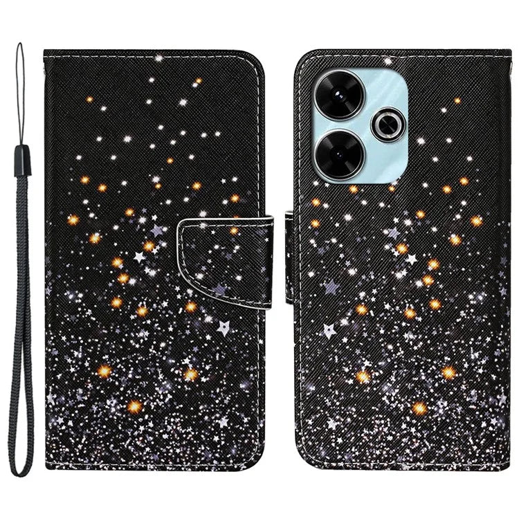 For Xiaomi Redmi 13 4G / 13 5G Case Pattern Printing Protective Leather Folio Phone Cover