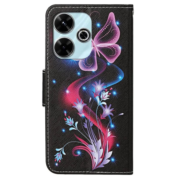 For Xiaomi Redmi 13 4G / 13 5G Case Pattern Printing Protective Leather Folio Phone Cover