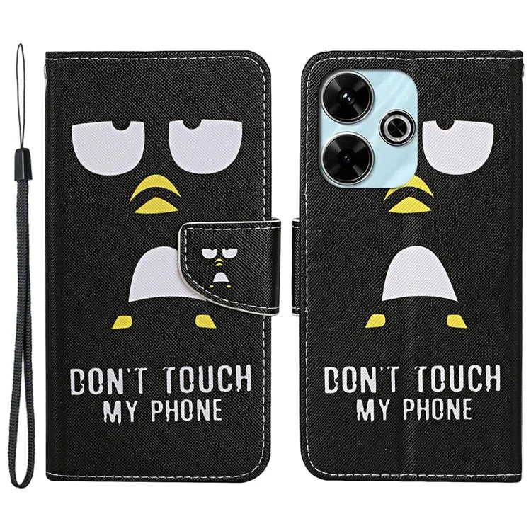 For Xiaomi Redmi 13 4G / 13 5G Case Pattern Printing Protective Leather Folio Phone Cover