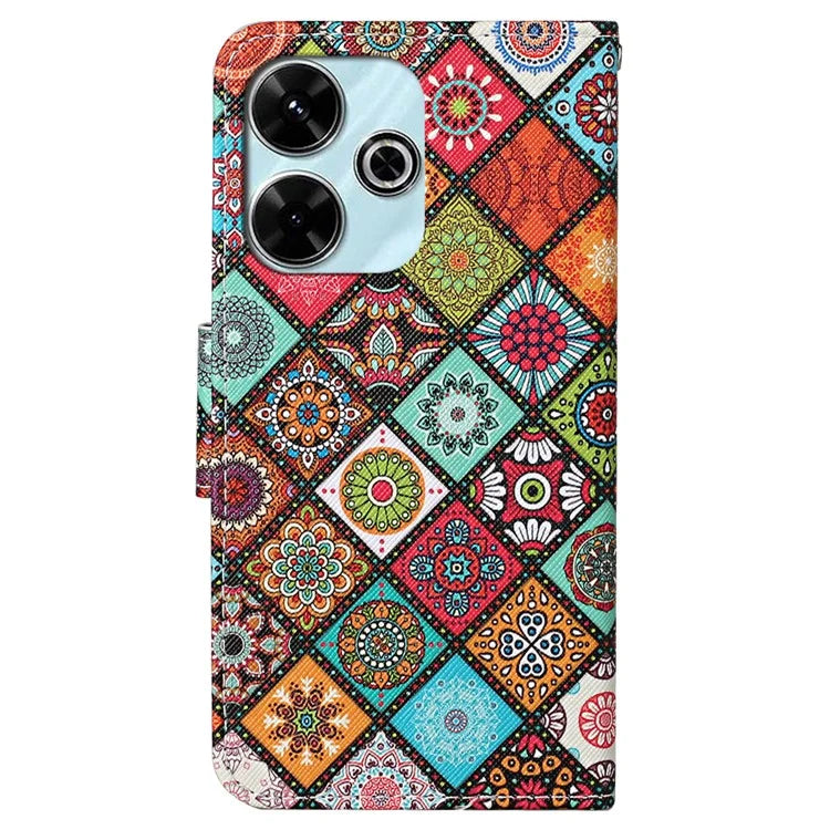 For Xiaomi Redmi 13 4G / 13 5G Case Pattern Printing Protective Leather Folio Phone Cover