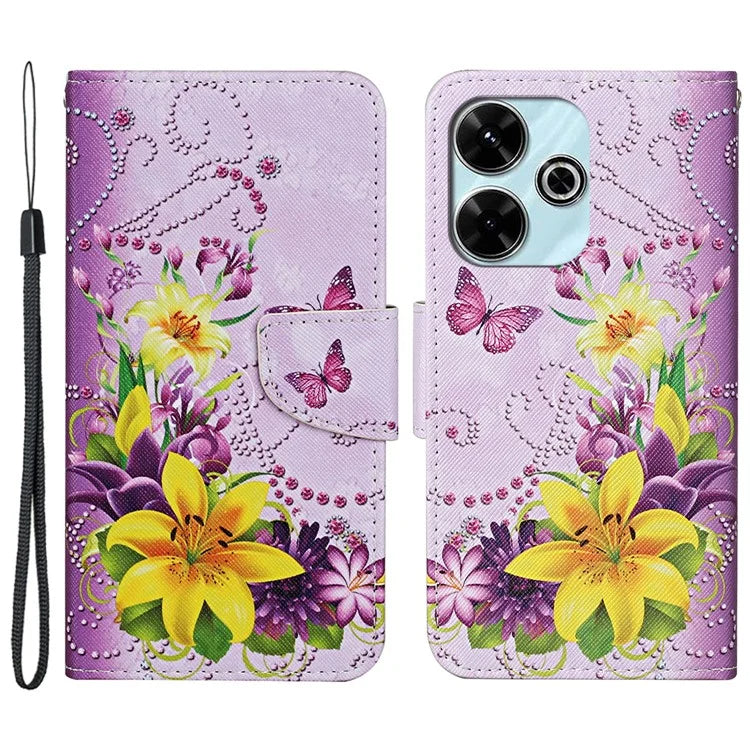 For Xiaomi Redmi 13 4G / 13 5G Case Pattern Printing Protective Leather Folio Phone Cover