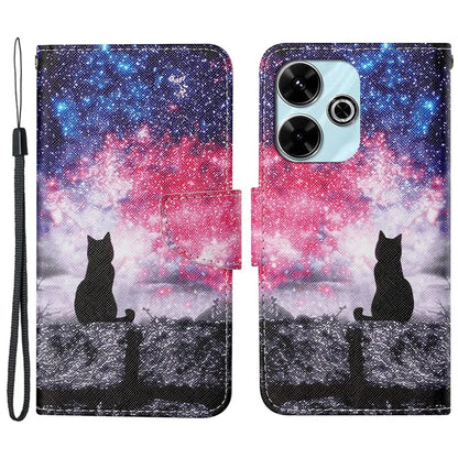 For Xiaomi Redmi 13 4G / 13 5G Case Pattern Printing Protective Leather Folio Phone Cover