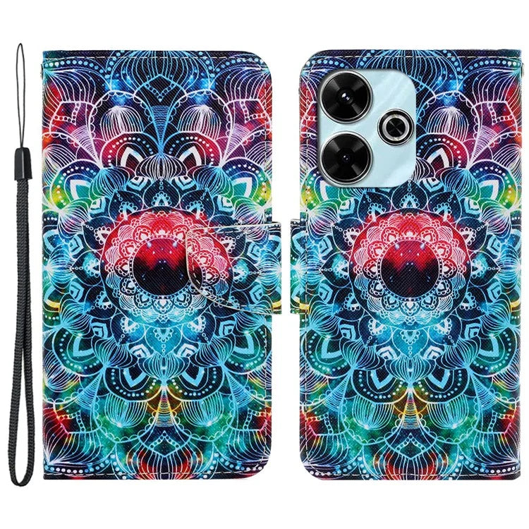 For Xiaomi Redmi 13 4G / 13 5G Case Pattern Printing Protective Leather Folio Phone Cover