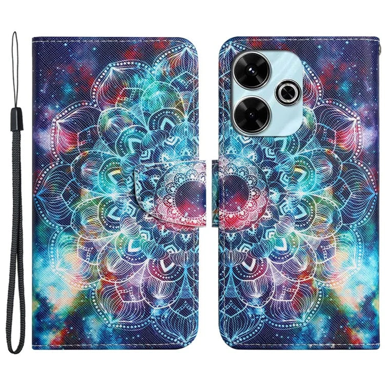 For Xiaomi Redmi 13 4G / 13 5G Case Pattern Printing Protective Leather Folio Phone Cover