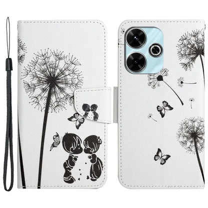 For Xiaomi Redmi 13 4G / 13 5G Case Pattern Printing Protective Leather Folio Phone Cover