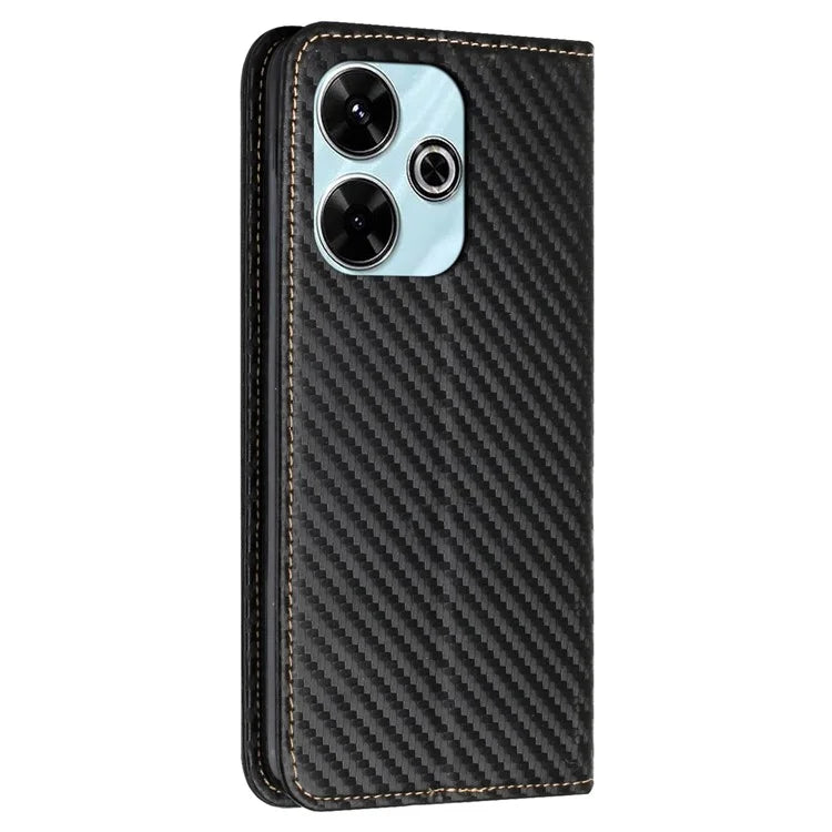 For Xiaomi Redmi 13 5G  /  13 4G Case Leather Flip Phone Cover Stand Strong Magnetic Closure