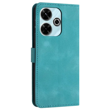 For Xiaomi Redmi 13 5G  /  13 4G Leather Case Solid Color Wallet Protective Phone Cover