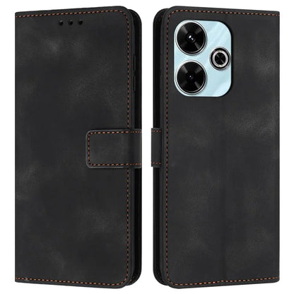For Xiaomi Redmi 13 5G  /  13 4G Leather Case Solid Color Wallet Protective Phone Cover