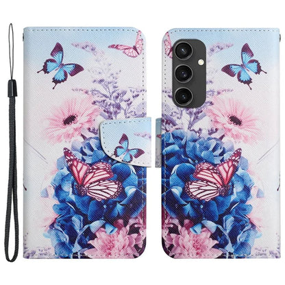 For Samsung Galaxy S24 FE Case Pattern Printing Protective Leather Folio Phone Cover