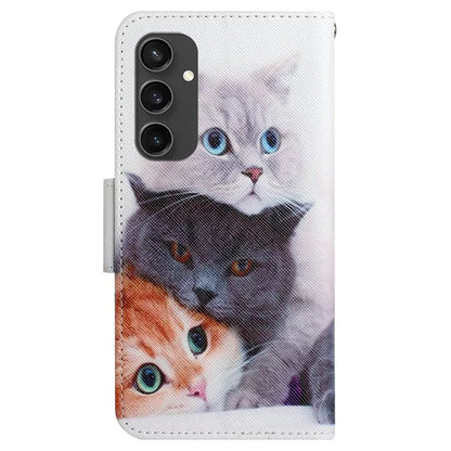 For Samsung Galaxy S24 FE Case Pattern Printing Protective Leather Folio Phone Cover