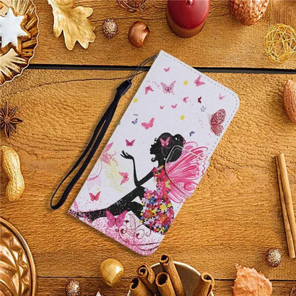 For Samsung Galaxy S24 FE Case Pattern Printing Protective Leather Folio Phone Cover