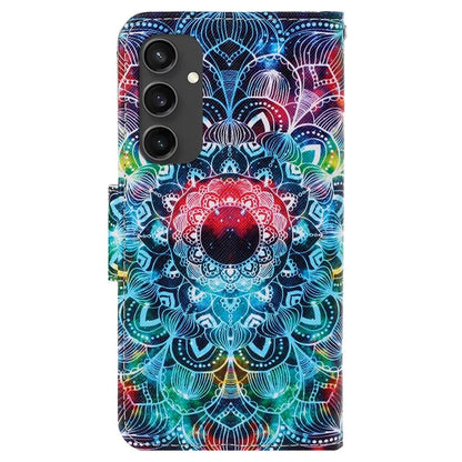 For Samsung Galaxy S24 FE Case Pattern Printing Protective Leather Folio Phone Cover