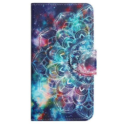 For Samsung Galaxy S24 FE Case Pattern Printing Protective Leather Folio Phone Cover