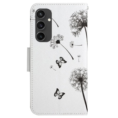 For Samsung Galaxy S24 FE Case Pattern Printing Protective Leather Folio Phone Cover