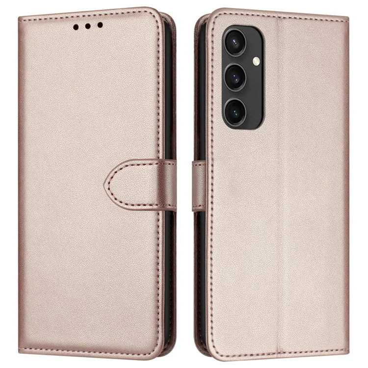 For Samsung Galaxy S24 FE Wallet Phone Case Leather Stand Cover with Strap