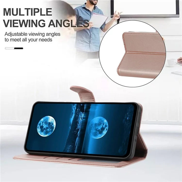 For Samsung Galaxy S24 FE Wallet Phone Case Leather Stand Cover with Strap