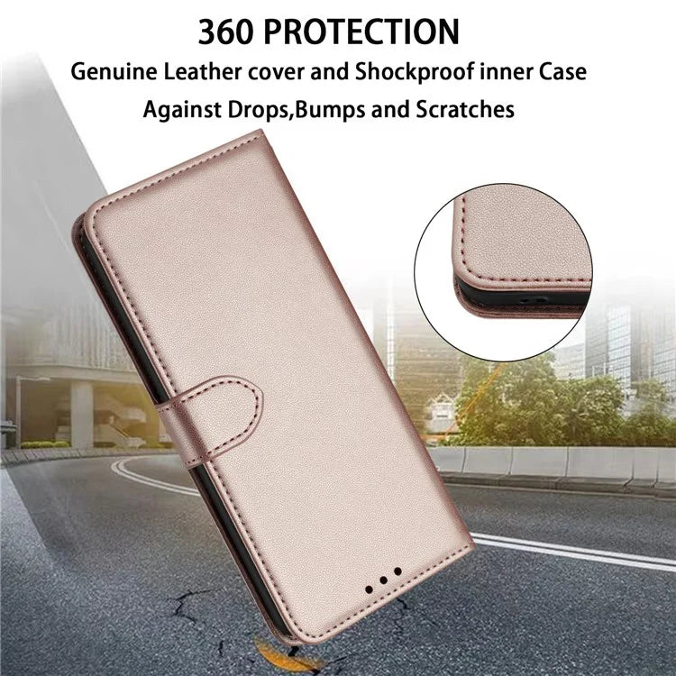 For Samsung Galaxy S24 FE Wallet Phone Case Leather Stand Cover with Strap