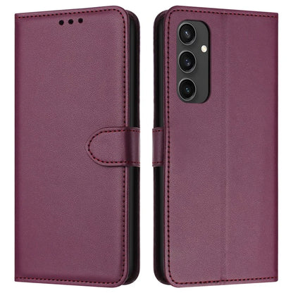 For Samsung Galaxy S24 FE Wallet Phone Case Leather Stand Cover with Strap