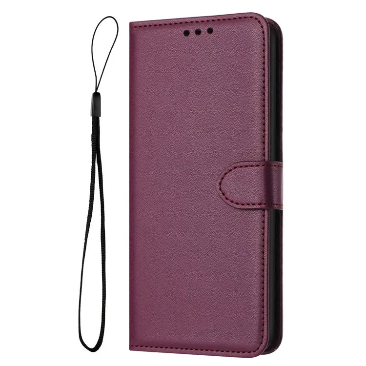 For Samsung Galaxy S24 FE Wallet Phone Case Leather Stand Cover with Strap
