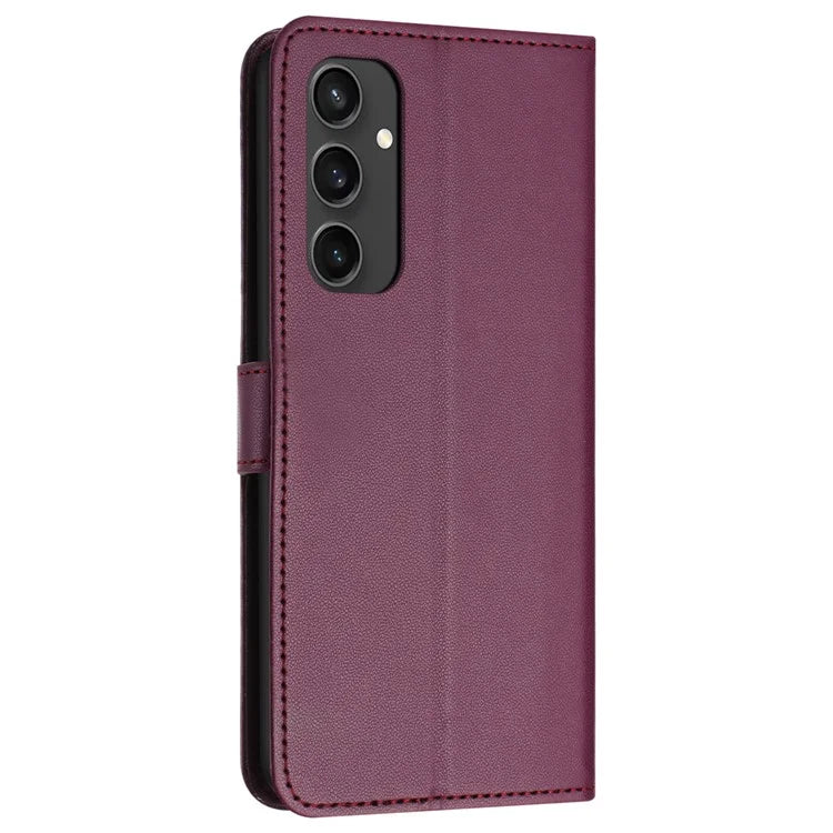 For Samsung Galaxy S24 FE Wallet Phone Case Leather Stand Cover with Strap