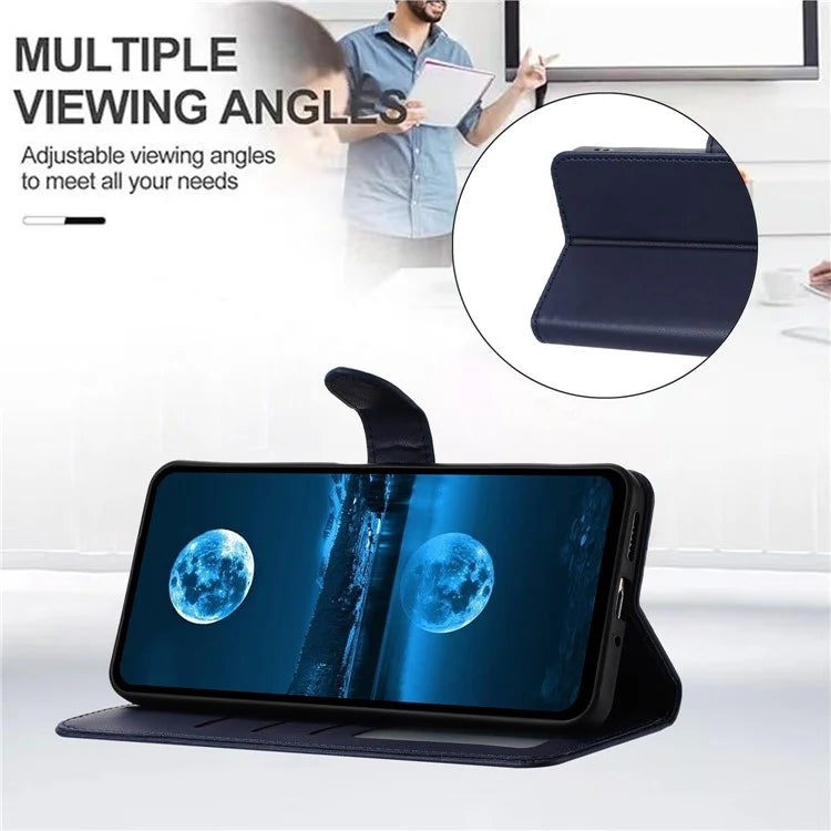 For Samsung Galaxy S24 FE Wallet Phone Case Leather Stand Cover with Strap