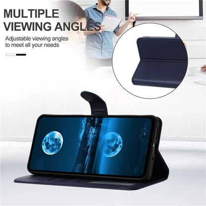 For Samsung Galaxy S24 FE Wallet Phone Case Leather Stand Cover with Strap
