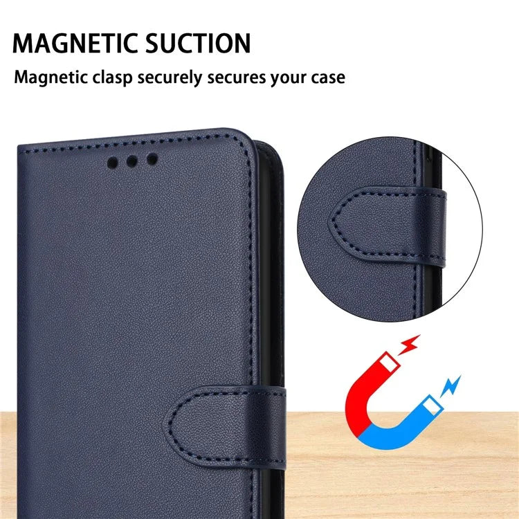For Samsung Galaxy S24 FE Wallet Phone Case Leather Stand Cover with Strap