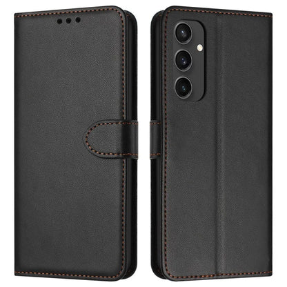 For Samsung Galaxy S24 FE Wallet Phone Case Leather Stand Cover with Strap