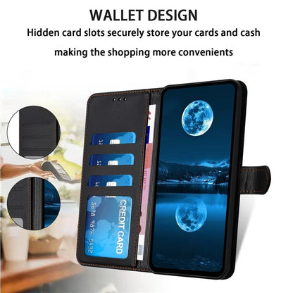 For Samsung Galaxy S24 FE Wallet Phone Case Leather Stand Cover with Strap