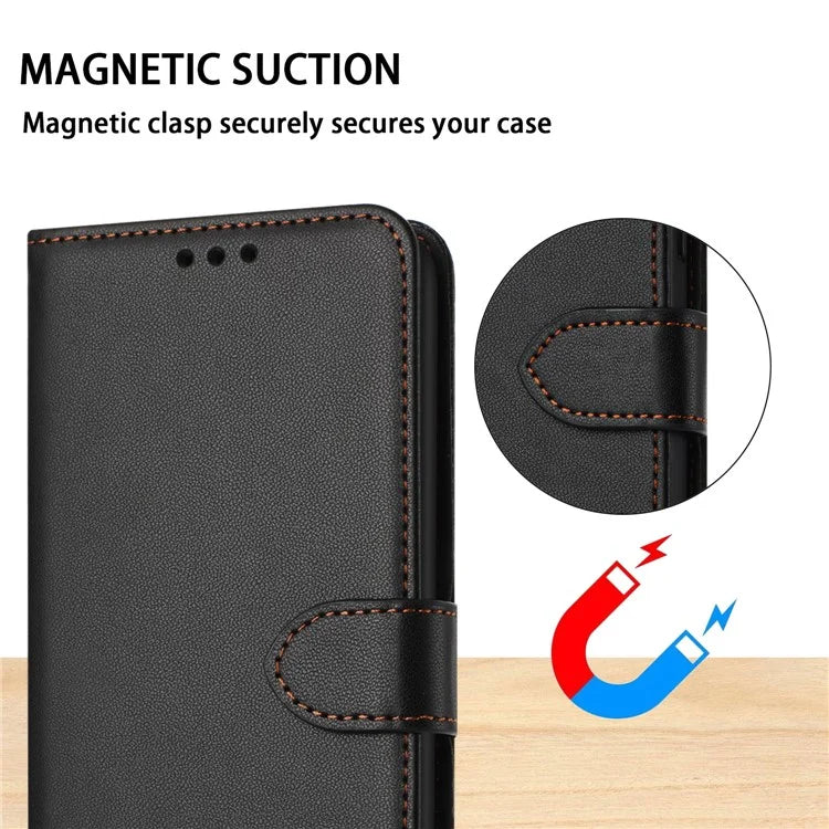 For Samsung Galaxy S24 FE Wallet Phone Case Leather Stand Cover with Strap