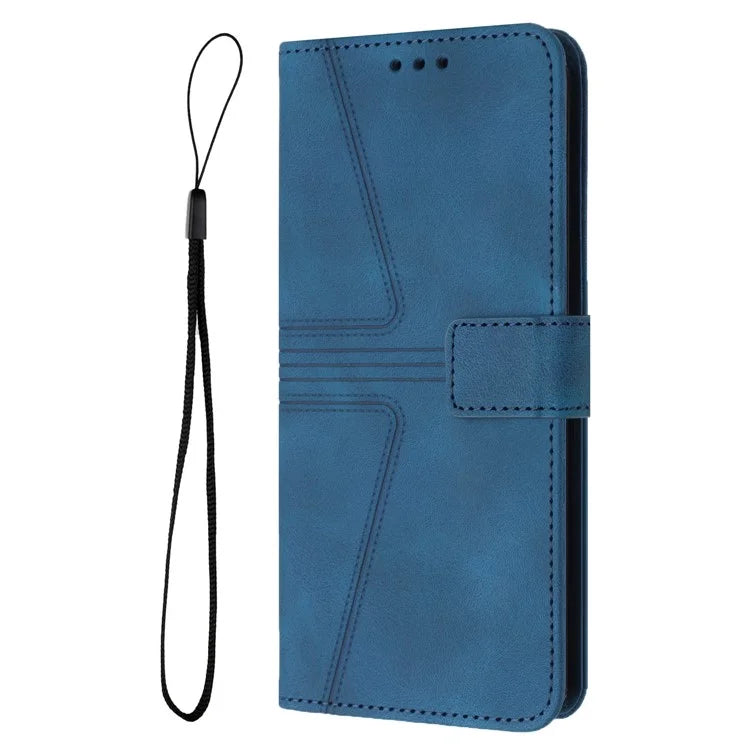For Samsung Galaxy S24 FE Case Triangle Imprinted Anti-Scratch Phone Wallet Cover