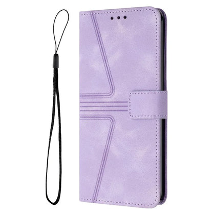 For Samsung Galaxy S24 FE Case Triangle Imprinted Anti-Scratch Phone Wallet Cover