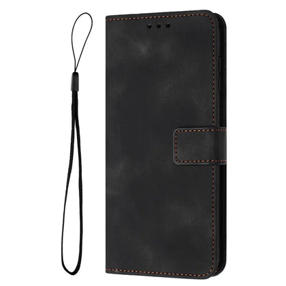 For iPhone 16 Pro Leather Case Solid Color Wallet Protective Phone Cover