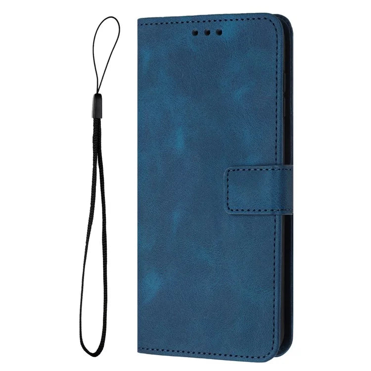 For iPhone 16 Pro Leather Case Solid Color Wallet Protective Phone Cover