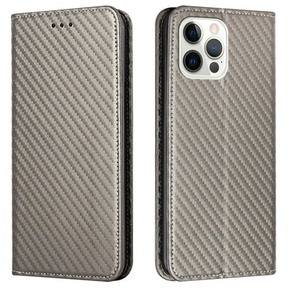 For iPhone 16 Pro Max Case Leather Flip Phone Cover Stand Strong Magnetic Closure
