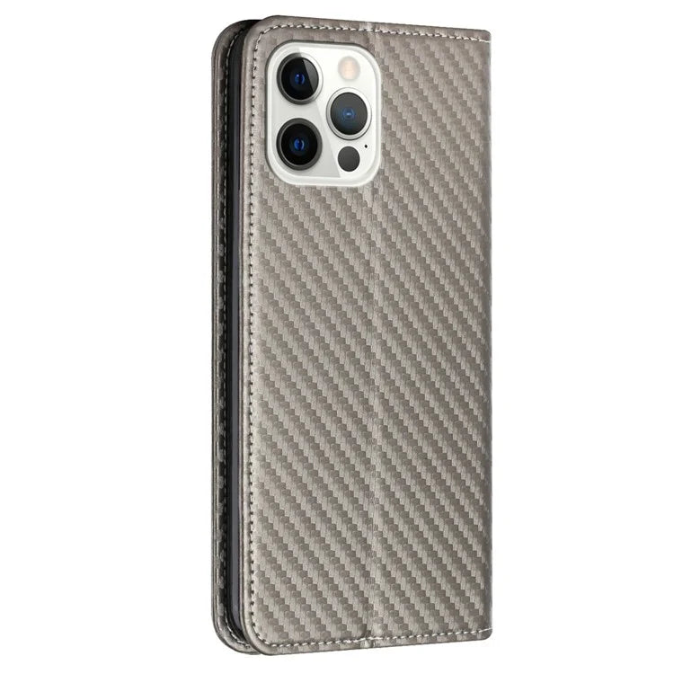 For iPhone 16 Pro Max Case Leather Flip Phone Cover Stand Strong Magnetic Closure