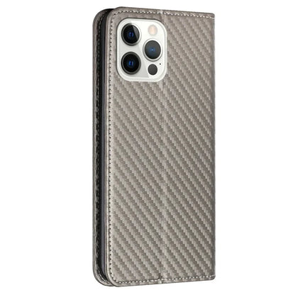 For iPhone 16 Pro Max Case Leather Flip Phone Cover Stand Strong Magnetic Closure