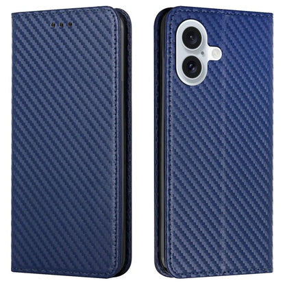 For iPhone 16 Plus Case Leather Flip Phone Cover Stand Strong Magnetic Closure