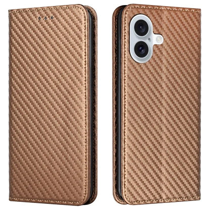 For iPhone 16 Plus Case Leather Flip Phone Cover Stand Strong Magnetic Closure