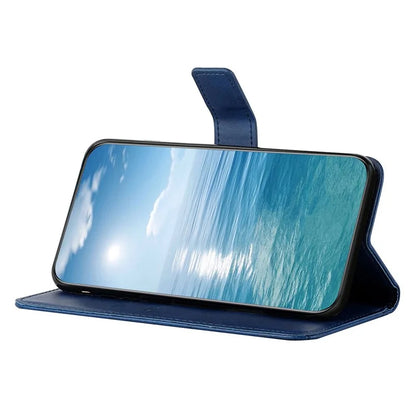 For Samsung Galaxy S24 FE Leather Case Line Pattern Wallet Phone Cover