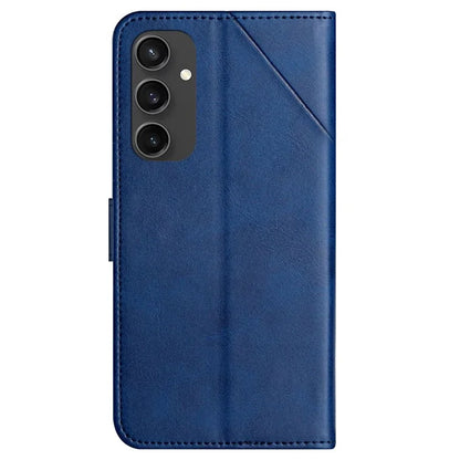 For Samsung Galaxy S24 FE Leather Case Line Pattern Wallet Phone Cover