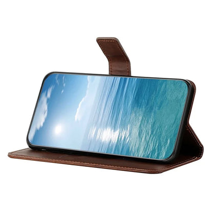 For Samsung Galaxy S24 FE Leather Case Line Pattern Wallet Phone Cover