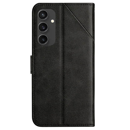 For Samsung Galaxy S24 FE Leather Case Line Pattern Wallet Phone Cover
