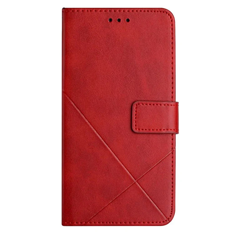 For Samsung Galaxy S24 FE Leather Case Line Pattern Wallet Phone Cover