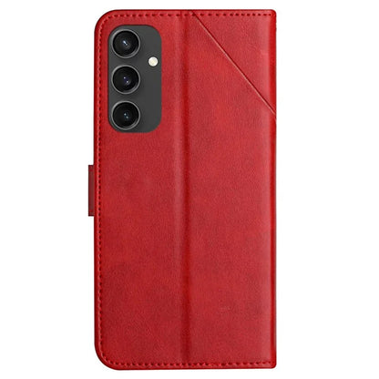 For Samsung Galaxy S24 FE Leather Case Line Pattern Wallet Phone Cover